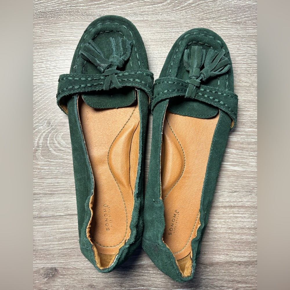 Sonoma flats, dark green, size 7
